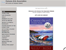 Tablet Screenshot of camanoarts.org